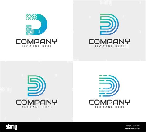 Collection of letter d logo. Collection of letter d logo design inspiration template. abstract ... - Abstract Letter D