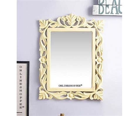 Buy Modern Decorative Wooden Wall Mirror Bathroom Mirror Online ...