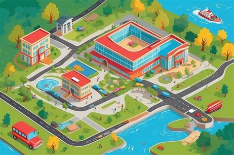 School Map Cartoon 的图像结果