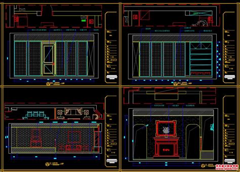 家装CAD图纸[97],欧式风格跃层公寓CAD施工图全套下载-齐生设计职业学校