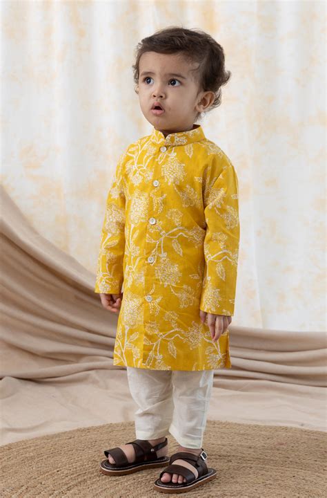 Floral Print Kurta Set – Tiber Taber Kids