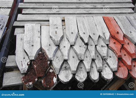 Example of Wooden Roof Tiles at Roros, Trondelag County, Norway Stock ...