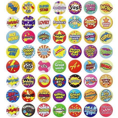 Reward Stickers For Kids 56 Designs 1 Inch Motivational Potty ...