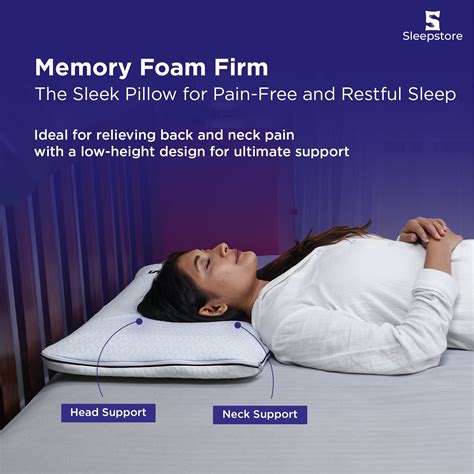 Reversible Memory Foam Pillow – Adjustable Comfort