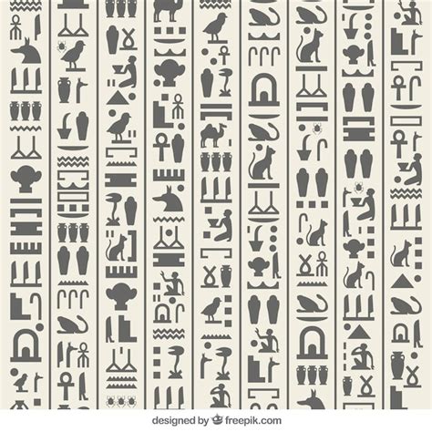 Egyptische hiërogliefen | Premium Vector