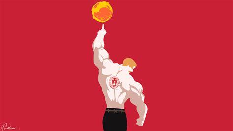 Escanor Sun Tattoo Minimalist HD Wallpaper by Martianz-Art