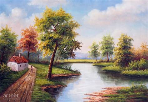 Cottage Grove Lake | Art Paintings for Sale, Online Gallery