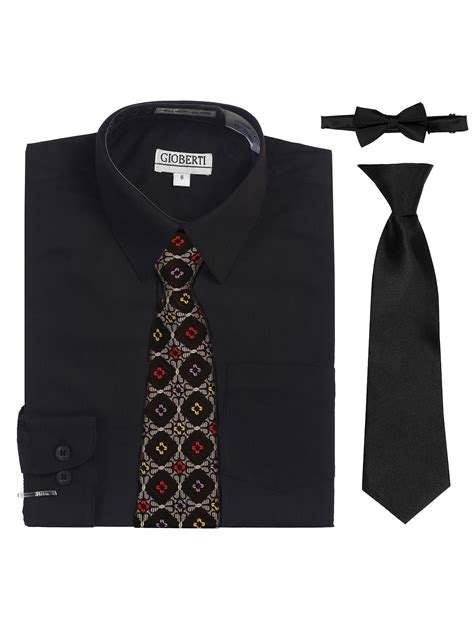 Kid's (2T-7) Shirt w/ Design Tie Set – GIOBERTI