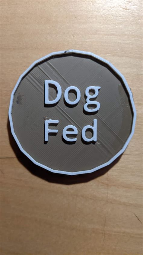Dog Fed coin by SixFootFive | Download free STL model | Printables.com