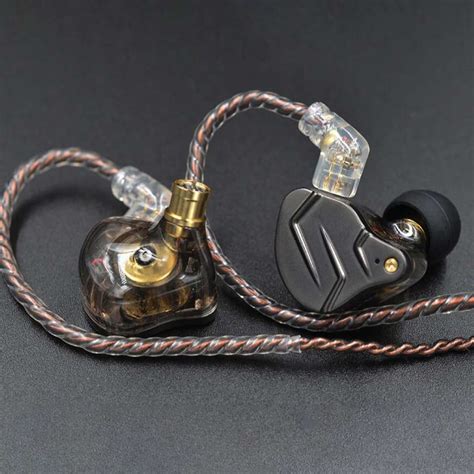 KZ ZSN Pro Wired IEM Earphones with Mic, 10mm Dynamic Driver & Balanced ...