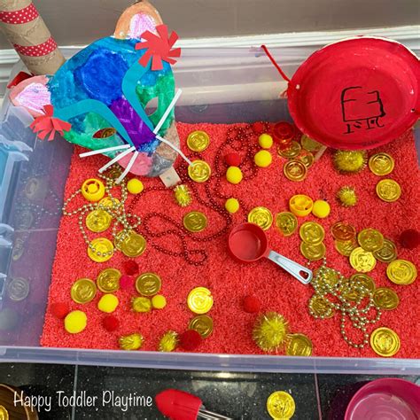 Lunar New Year Sensory Bin - Happy Toddler Playtime