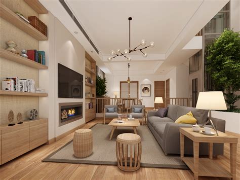 日式风格客厅 - 效果图交流区-建E室内设计网