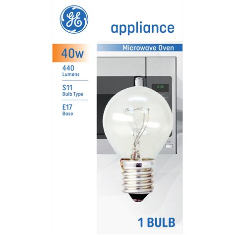 GE Incandescent Light Bulb, 40 watts, Soft White, S11 Appliance Bulb ...