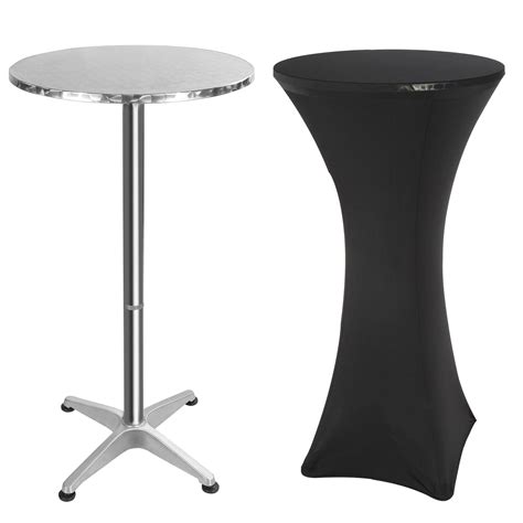 Amazon.com: REDCAMP 24" Round Cocktail Table with Cover Set, Folding ...