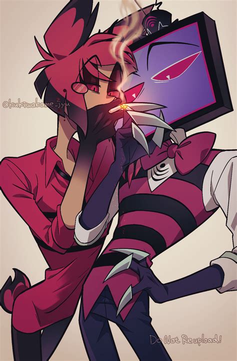 alastor and vox (hazbin hotel) drawn by kurimilove | Danbooru