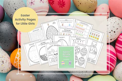 Easter Activity Pages for Little Girls - Little Girl Shining