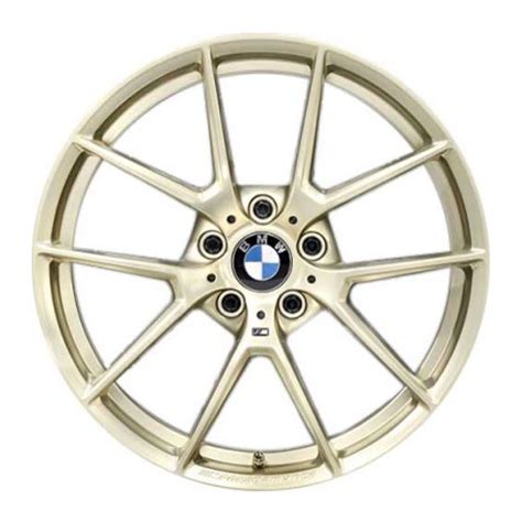 Genuine BMW 763M Alloy Wheels In OEM Frozen Gold Matt