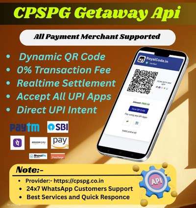 CPSPG Payment Gateway API – UPI, QR, Instant Settlement - RoyalCode ...
