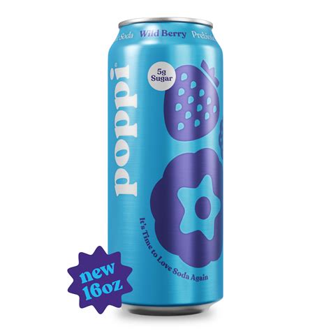 Snapklik.com : POPPI 16oz Sparkling Prebiotic Soda, Beverages w/Apple ...