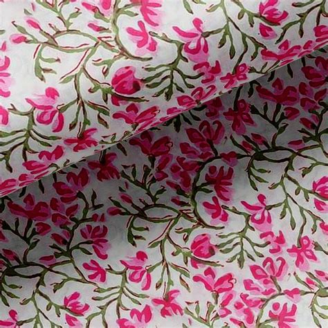 Buy Pink Floral Ditzy Pattern Digital Printed Fabric – FAB VOGUE Studio®