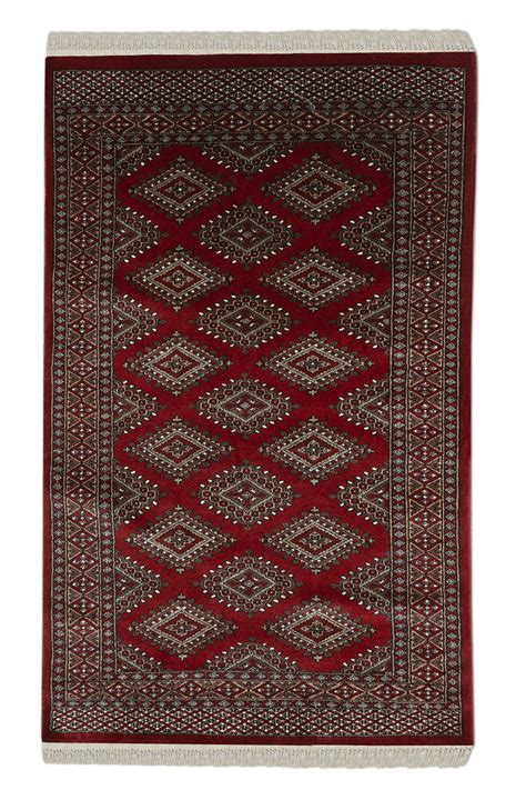 Buy Rubai Hand Knotted Wool Rug in Maroon/Cream at Kesari Home
