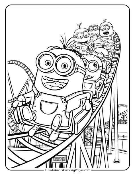 Free Minions Coloring Page