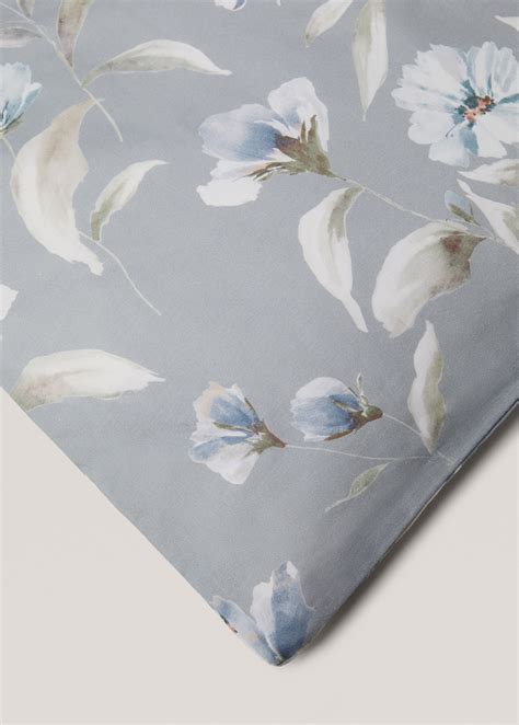 Duvet cover with floral design for queen bed - Home | MANGO Laos