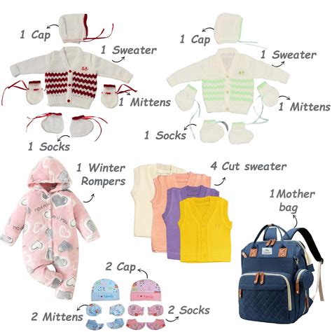Fareto New Born Baby Winter Wear Clothing Set Combo 35 in 1(F210 ...