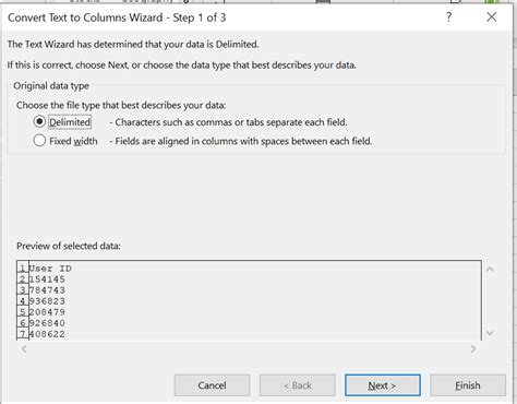 Image result for Convert Text to Column Wizard