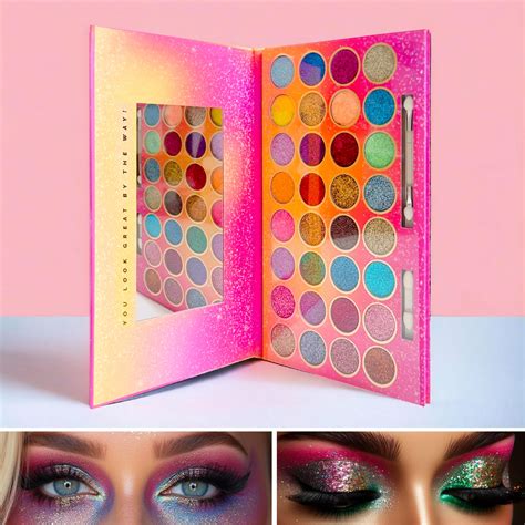Amazon.com : 32 Colours Glitter Eyeshadow Palette, Make-Up Palette ...