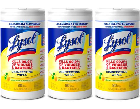 Lysol Dual Action Disinfecting Wipes, Citrus, 75ct - Walmart.com