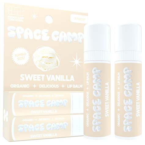 Amazon.com : Space Camp Wellness Jumbo Lip Balm - Sweet Vanilla Organic ...