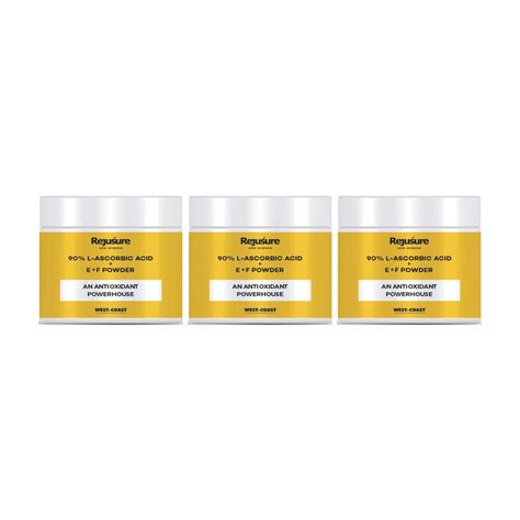 Buy Combo: 90% L-Ascorbic Acid + E+F Powder | 50g x 3 – Rejusure