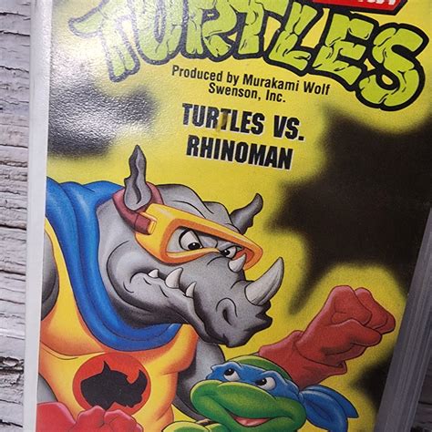 Teenage Mutant Ninja Turtles Bad Guy Series Turtles vs Rhinoman VHS ...