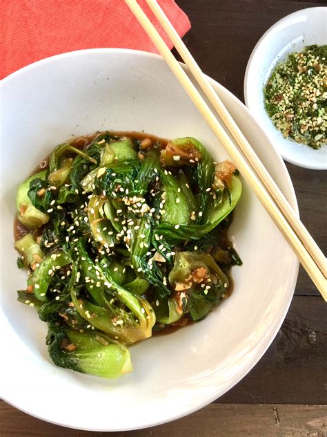 sauteed bok choy with garlic and ginger
