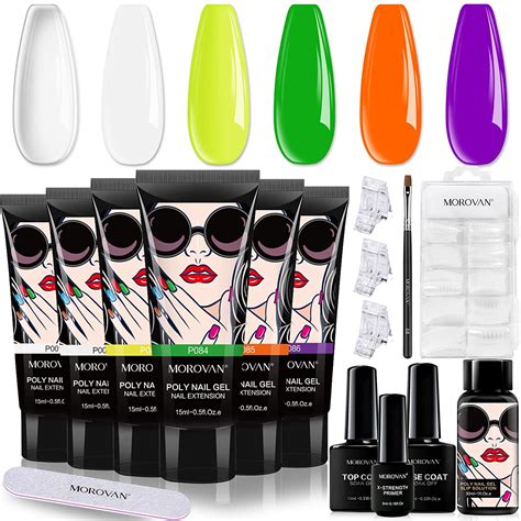 Morovan Poly Nail Gel Kit At Home - The best all-in-one nail kit.