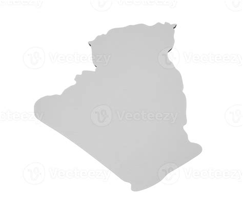 Algeria 3D Topographic map Geography Cartography and topology 3D illustration 26537822 PNG