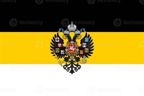 Russian imperial flag with a double-headed eagle . First official State ...