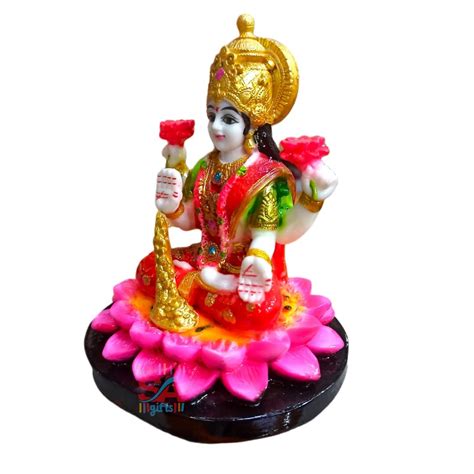 Buy Marble Finish Goddess Lakshmi Statue Showpiece Online at Low Prices ...