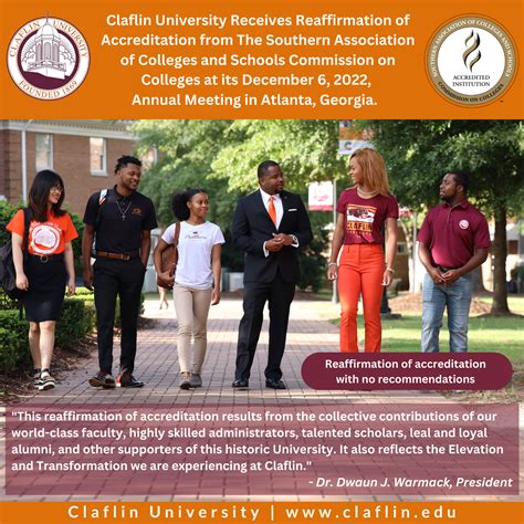 Claflin University Receives Reaffirmation of Accreditation from The ...