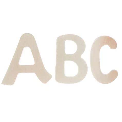 Brushed Wood Letters - 1 1/4" | Hobby Lobby | 384743