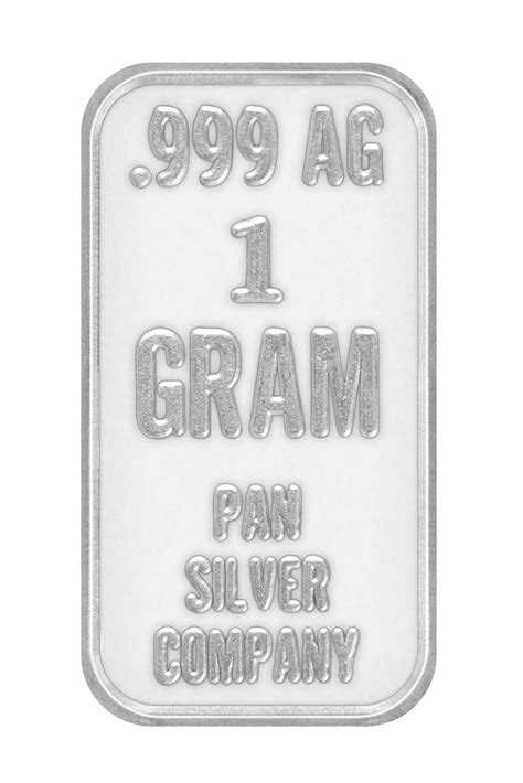 Pan Silver Company .999 Silver Bar (1 Gram) - Buy Discount Silver