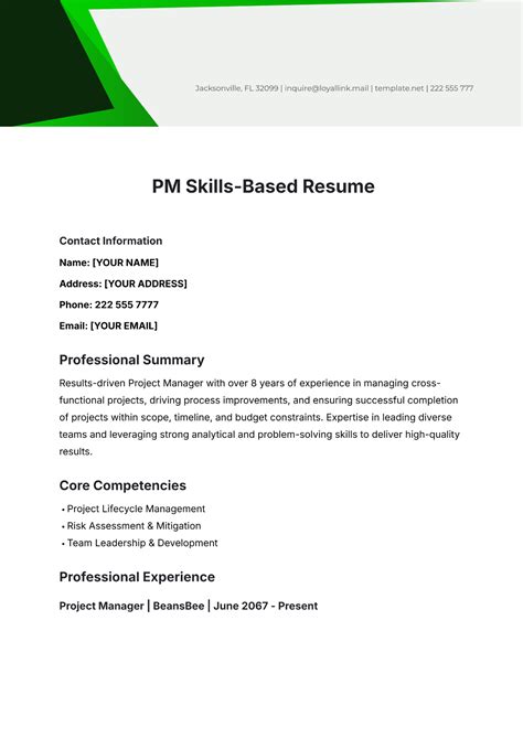 Free Skills Based Resume Templates to Edit Online and Download