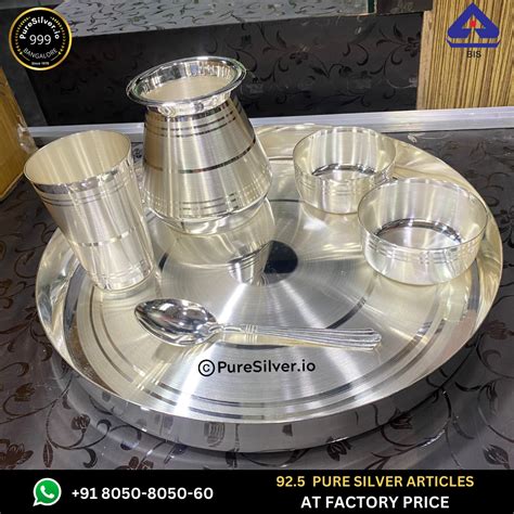 PRESHIOUS Silver Dinner Set Models (30+ Designs) | Custom Orders & Bulk ...