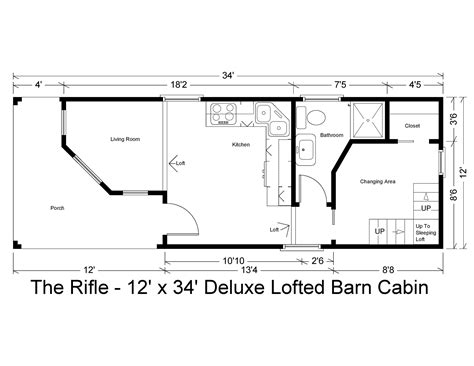 DIY Your Dream 12x32 Deluxe Lofted Barn Cabin: Free Plan Inspiration ...