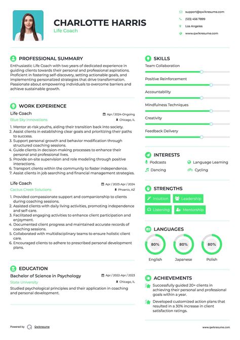 10+ Life Coach Resume Samples & Templates for 2025