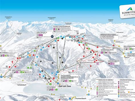 View piste map of Zell am See - Kaprun (Austria)