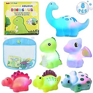 Buy Dinosaur Bath Toys Light-Up Bath Toys for Kids Bathtub Toys Online ...