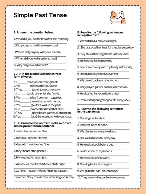 Past Simple Worksheet 的图像结果