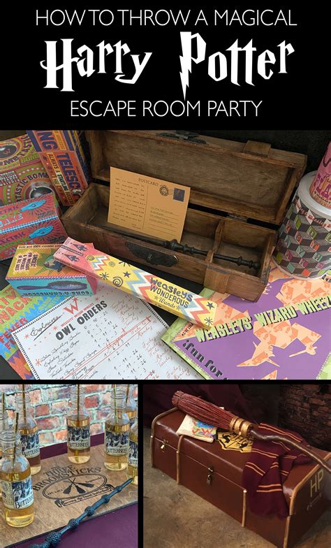 A Magical Harry Potter Escape Room Party | Harry potter birthday, Harry ...